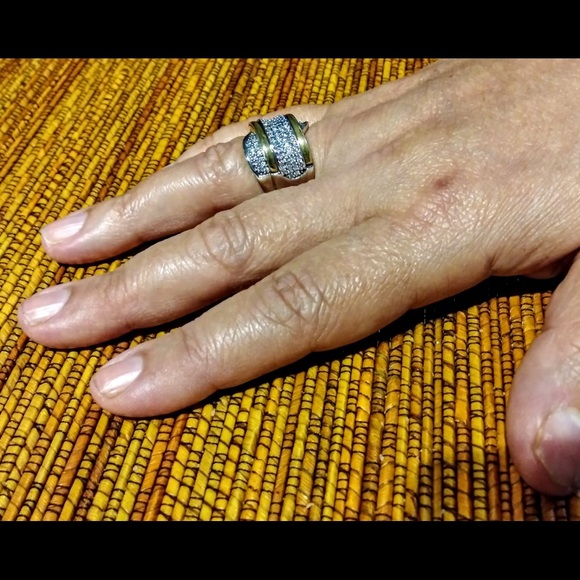 Fine Ring Silver 925 Gold 18K & Cubic Zirconia - 8